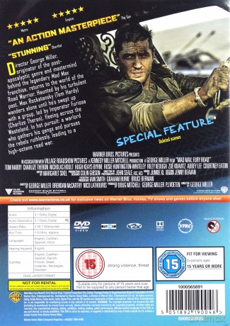 Mad Max Fury Road [DVD]
