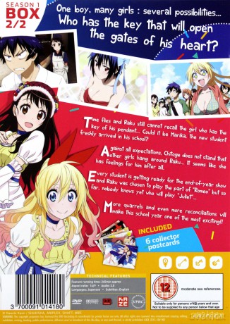 Nisekoi: False Love Season 1 Part 2 (Episodes 11-20) [DVD]