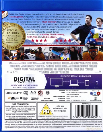 Eddie The Eagle (Eddie zwany Orłem) [Blu-Ray]