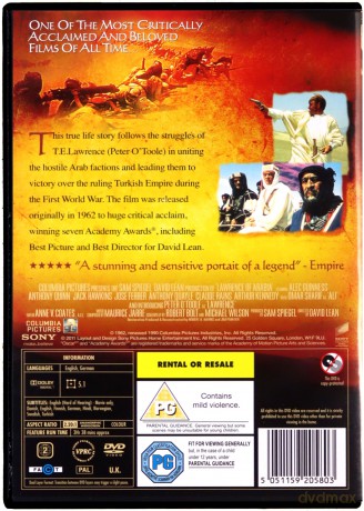 Lawrence of Arabia [DVD]