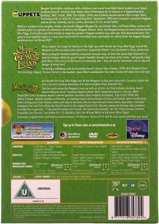 Muppets / Muppet Treasure Island / The Muppets Wizard Of Oz [3DVD]