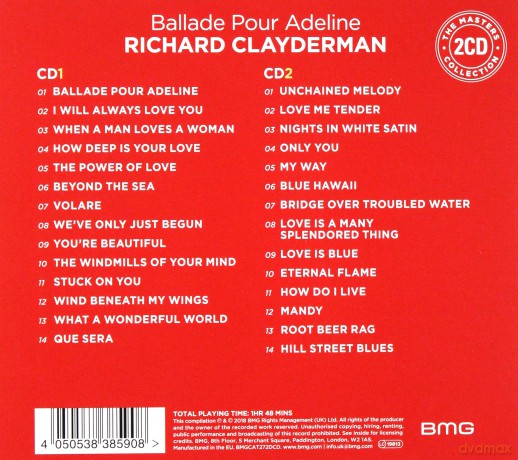 Richard Clayderman: Ballade Pour Adeline [2CD]
