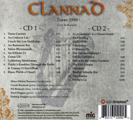 Clannad: Turas 1980 (digipack) [2CD]