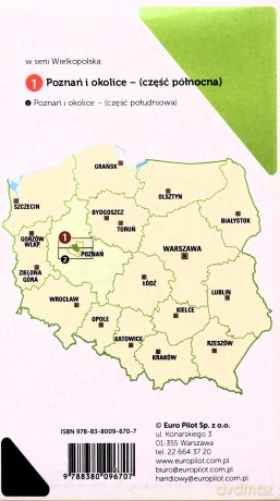 GREENVELO mapa tras rowerowych Poznań i okolice część północna [KSIĄŻKA]