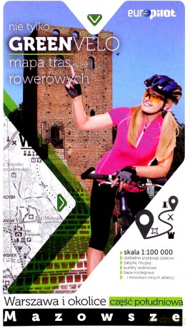 GREENVELO mapa tras rowerowych Warszawa i okolice część południowa [KSIĄŻKA]