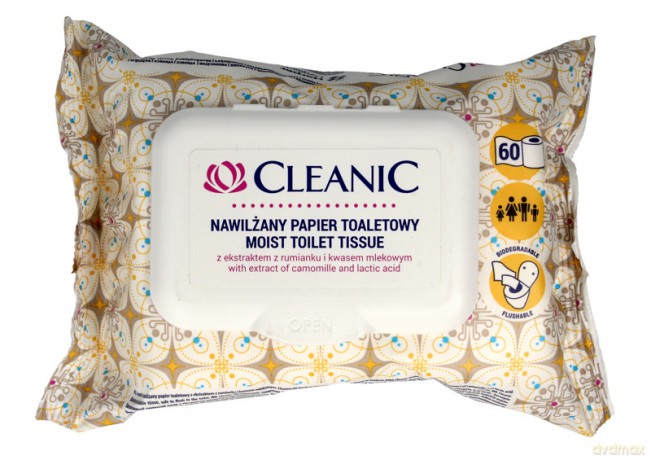 Cleanic Intimate Nawilżany papier toaletowy
