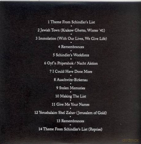 Schindler's List soundtrack (Lista Schindlera) [CD]