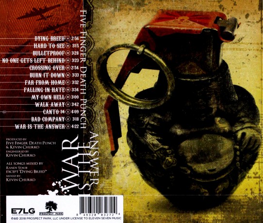 Five Finger Death Punch: War Is The Answer [CD]