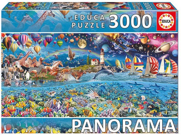 EDUCA 3000 el., Życie Panorama [PUZZLE]