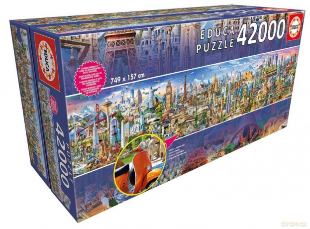 EDUCA 42000 el., Dookoła świata [PUZZLE]