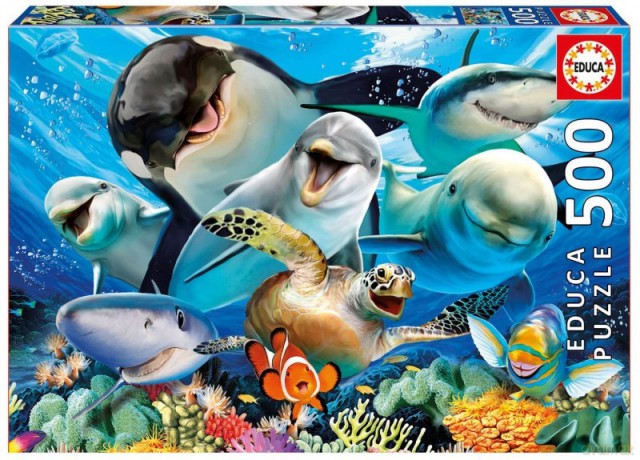 EDUCA 500 el. Podwodne selfie [PUZZLE]