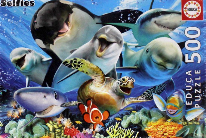 EDUCA 500 el. Podwodne selfie [PUZZLE]