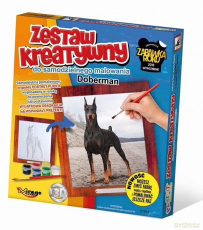 Zestaw kreatywny Seria Psy Doberman