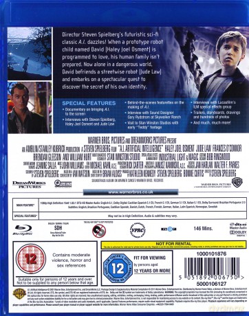 AI Artificial Intelligence [2xBlu-Ray]