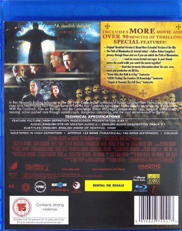 Angels & Demons (Anioły i demony) [Blu-Ray]