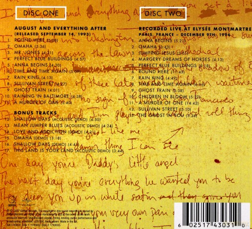 Counting Crows: August And Everything After (Deluxe Edition) [2CD]