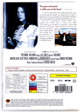 Badlands film [DVD]