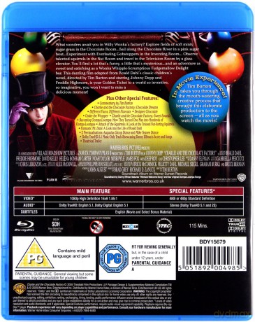 Charlie and the Chocolate Factory [Blu-Ray]