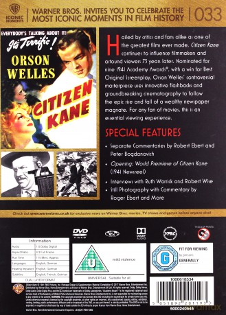 Citizen Kane (Obywatel Kane) [DVD]