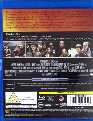 Empire Of The Sun [Blu-Ray]