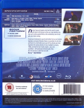 Gone In 60 Seconds [Blu-Ray]
