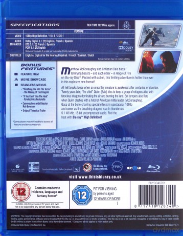 Reign of Fire [Blu-Ray]