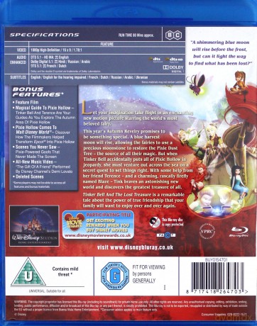 Tinker Bell The Lost Treasure [Blu-Ray]