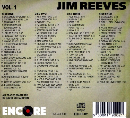 Jim Reeves: Ultimate vol. 1 [4CD]