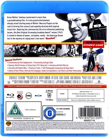 Citizen Kane (Obywatel Kane)  [Blu-Ray]