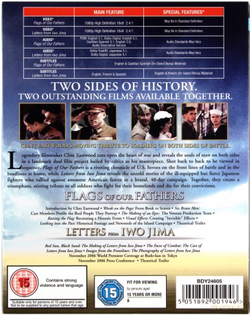 Flags Of Our Fathers / Letters From Iwo (Sztandar chwały / Listy z Iwo Jimy) [2xBlu-Ray]