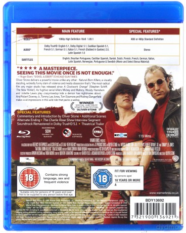 Natural Born Killers (Urodzeni mordercy) [Blu-Ray]