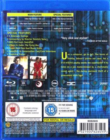Swordfish [Blu-Ray]