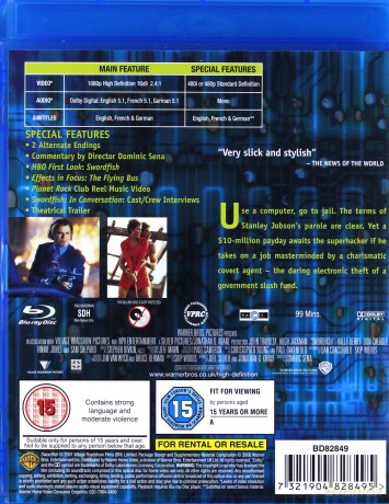Swordfish [Blu-Ray]