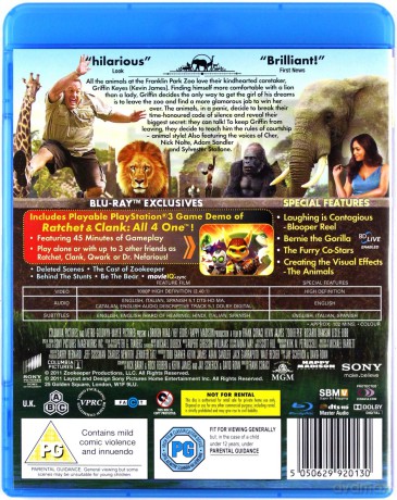 The Zookeeper [Blu-Ray]