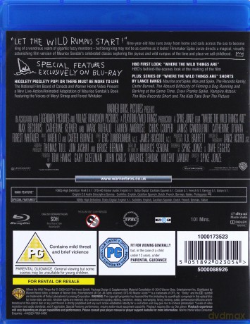Gdzie mieszkają dzikie stwory [Blu-Ray] 