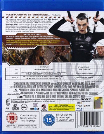 Resident Evil Afterlife [Blu-Ray]