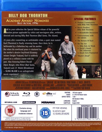 Sling Blade (Blizny przeszłości) [Blu-Ray]
