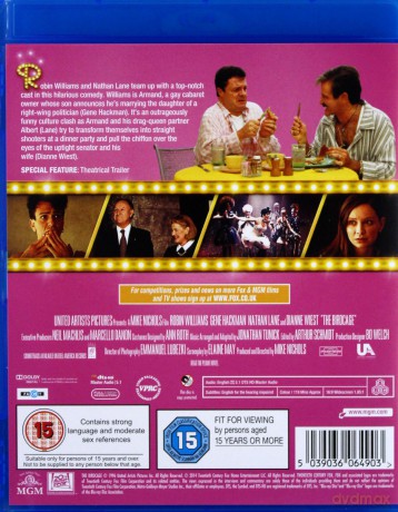 The Birdcage (Klatka dla ptaków) [Blu-Ray]