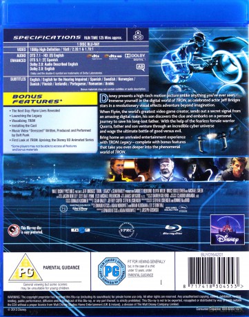 Tron Legacy (Tron: Dziedzictwo) (Disney) [Blu-Ray]