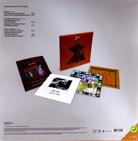 Depeche Mode: A Broken Frame - 12" Singles Collection [3xWinyl]