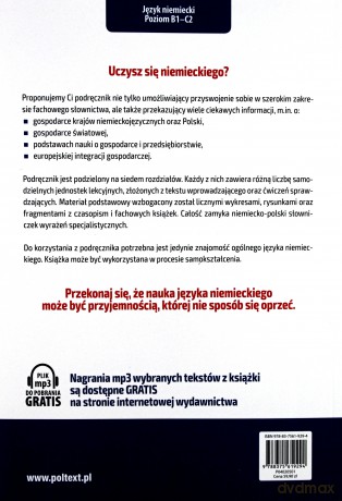 Blickpunkt Wirtschaft. Niemiecki w ekonomii i biznesie [KSIĄŻKA]