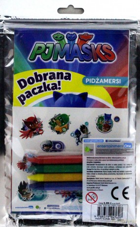 Dobrana paczka. Złap i koloruj PJ Masks Pidżamersi [KSIĄŻKA]