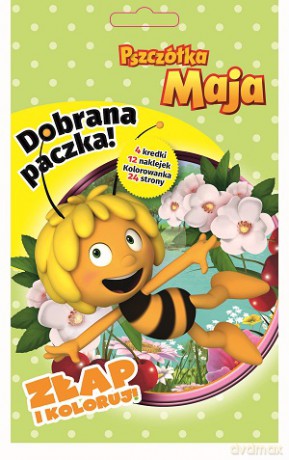 Dobrana paczka. Złap i koloruj. Pszczółka Maja [KSIĄŻKA]