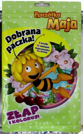 Dobrana paczka. Złap i koloruj. Pszczółka Maja [KSIĄŻKA]