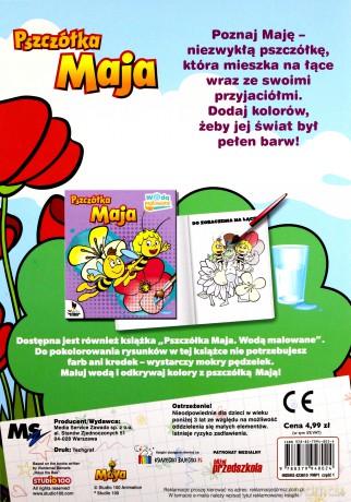 Kwietne przygody. Pszczółka Maja. Dodaj kolorów [KSIĄŻKA]