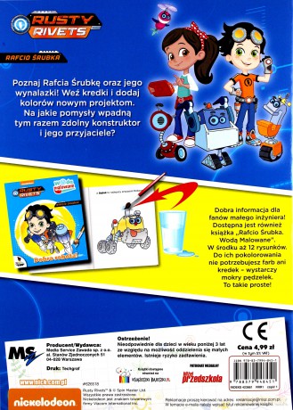 Nowe wynalazki. Rusty Rivets Rafcio Śrubka. Dodaj kolorów [KSIĄŻKA]