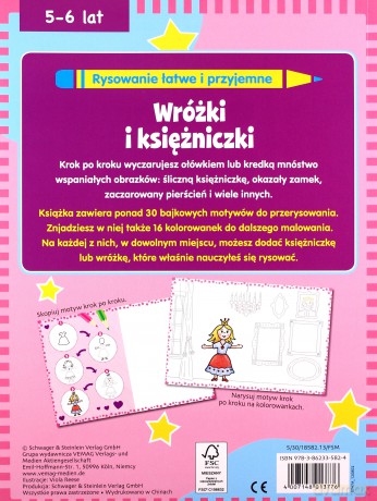 Rysowanie łatwe i przyjemne. Wróżki i księżniczki [KSIĄŻKA]