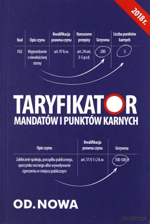 Taryfikator mandatów i punktów karnych [KSIĄŻKA]