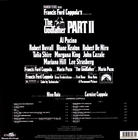 Godfather Part 2 soundtrack [Winyl]