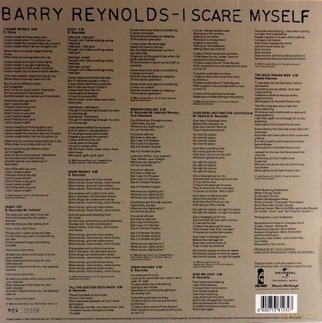 Barry Reynolds: I Scare Myself (Coloured) [Winyl]